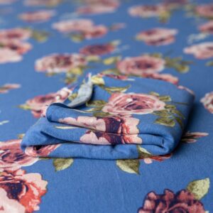 Newborn Posing Fabric & Wrap • Blue Floral
