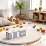 Wooden Milestone Age Blocks • Grey